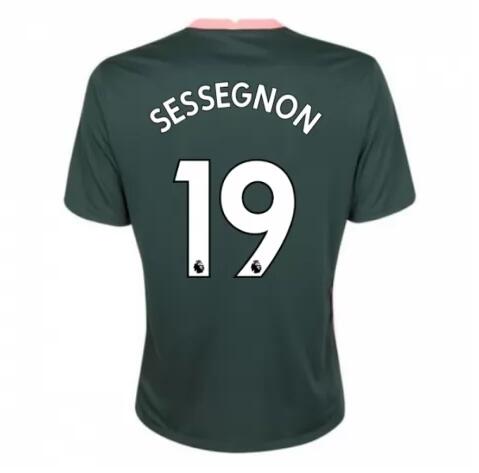 Tottenham Hotspur Away Kit Soccer Jersey SESSEGNON 19 2020/21